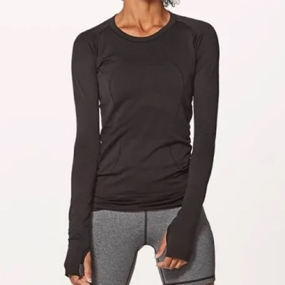 Lululemon Swiftly Tech LgSlv Black SZ 6